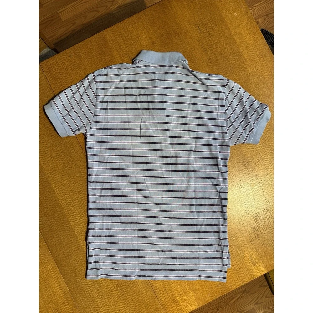Vintage Polo‎ By Ralph Lauren Polo Men's S Blue Striped Pink Pony Preppy Tennis